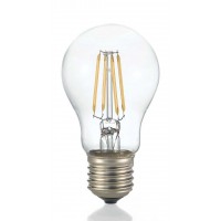 AAA E27 XIII LED žárovka, těleso kov šedostříbrná, krycí sklo čirá, LED 8W/860lm, 10W/1400lm, E27, teplá 3000K nebo neutrální 4000K, Ra80, 230V, tř.1, rozměry d=60mm, h=105mm.