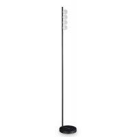 KARTZ FL 12W Stojací lampa, základna kov, barva černá/bílá/mosaz, difuzor plast opál, LED 12W, 1000lm, teplá 3000K, 230V, IP20, tř.2, rozměry d=220mm, h=1550mm.