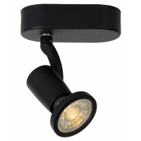 JUMEX-LED 1X5W GU10 Stropní svítidlo, nastavitelný směr svícení, těleso kov, LED 1x5W, GU10, teplá 2700K, 320lm, 230V, IP20, tř.1. rozměry 50x117x155mm, vč.sv.zdr.