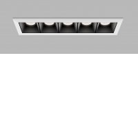 CERGY 4W/10W CCT Podhledové zápustné svítidlo, těleso hliník, povrch černá, rámeček bílá/černá, LED 2x2W/5x2W, přepín CCT teplota teplá 3000K-neutrální 4000K, stmív. dle typu, Ra90, UGR<19, 230V, IP20, rozměry dle typu.