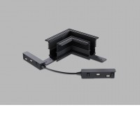 KASEL CTH90 48V DALI Rohová L spojka 90°, horizontální odbočení, vestavného magnetického systému, materiál hliník, povrch černá/bílá, stmívání DALI, 48V, rozměry 135x135mm.