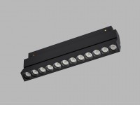 STAK 12W 48V DALI CCT Svítidlo do magnetického systému, těleso kov, povrch bílá, LED 12W, 1068lm, TW dle typu nebo přepín CCT teplá 3000K/3500K/neutrální 4000K, stmívání DALI, vyzař. úhel 38°, 48V, IP20, rozměry 235x80x22mm.