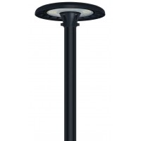 HESN 50W/50-80-100W/80-100-120W, IP65 Veřejné parkové osvětlení, těleso hliník, povrch černá/šedá, LED 50W nebo přepínatelný příkon. LED 50-80-100W/80-100-120W, přepín CCT teplá 3000K/neutr 4000K/denní 5000K, Ra80, ULOR 2,3%, 230V, IP65, tř.1, rozměry d=382mm, h=117mm