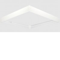 MR124 - Rám pro LED panel 600x600x62 Montážní rám pro stropní montáž LED panelu, materiál kov, povrch bílá, rozměry 600x600x62mm, DIY šroubovací, rozložený