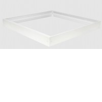 MR123 - Rám pro LED panel 600x600x62 Montážní rám pro stropní montáž LED panelu, materiál kov, povrch bílá, rozměry 600x600x62mm, DIY šroubovací, rozložený