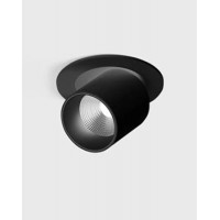 ALEST BI 4W 50° Stropní, podhledové, bodové svítidlo, výklopné, nast. směr svícení, těleso hliník, povrch černá/bílá/černá a mosaz, LED 4W, 340lm, teplá 3000K, vyzař. úhel 50°, Ra90, 230V, IP20, rozměry d=30mm.