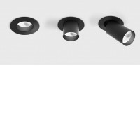 ALEST BI 9W 30° Stropní, podhledové, bodové svítidlo, výklopné, nast. směr svícení, těleso hliník, povrch černá/bílá, LED 9W, 690lm, teplá 3000K/neutrální 4000K, vyzař. úhel 30°, Ra90, 230V, IP20, rozměry d=90mm.