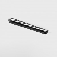 BRAINE WL 10W/14W bezrámečkové WALLWASHER Stropní podhledové bodové buňkové svítidlo, bezrámečkové, těleso hliník, povrch černá, LED 10W/720lm, 14W/1010lm, teplá 3000K/neutrální 4000K, vyzař. úhel 48°x25°, Ra90, 230V, IP20, rozměry 205x45x38mm.