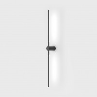 BERY WL 6W 48V Nástěnné svítidlo, nast. směr svícení, základna kov, povrch černá/mosaz, difuzor plast opál, LED 6W, 413lm, teplá 3000K, vyzař. úhel 126°, Ra90, 48V, IP20, tř.1, rozměry d=15mm, l=766mm.