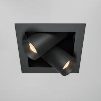 CHIMICU BI 14W Stropní podhledové bodové svítidlo, nastav. směr svícení, těleso hliník, povrch bílá/černá, LED 14W, 1000lm/1250lm, teplá 3000K, vyzař úhel 24°, 230V, IP20, tř.2, rozměry 112x88mm.