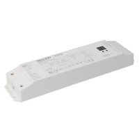 LED zdroj I DALI-PUSH 75W/100W, 24V Napájecí zdroj pro LED, vstup 230V, 75W/3,125A, 100W/4,1A, 4 výstupní kanály, stmívání DALI/PUSH, 24V, IP20, tř.2, rozměry 244x64x32mm