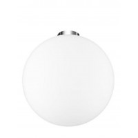 RAJASH 1X60W E27 230V IP20 D=300MM Stropní svítidlo, základna kov, povrch chrom lesk, difuzor sklo opál,  pro žárovku 1X60W, E27, 230V, IP20, rozměry d=300mm h=320mm