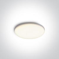 LOMEL BI 8W/15W IP65 Stropní podhledové svítidlo, těleso kov, povrch bílá, dif plast opál, LED 8W/660lm, 15W/1250lm, teplá 3000K/neutrální 4000K, 230V, IP65, tř.2, rozměry dle typu.