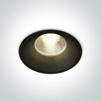 MALMED BI 12W Stropní podhledové, bodové, Darklight, svítidlo, těleso kov, povrch bílá/černá, LED 12W, 960lm, teplá 3000K/neutrální 4000K, vyzař. úhel 20°, 230V, IP20, tř.2, rozměry d=90mm, h=80mm.