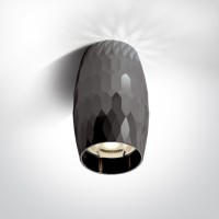 BILAV PL 1x10W GU10 Stropní přisazené bodové svítidlo, těleso kov, povrch mosaz/černý chrom, pro žárovku 1x10W, GU10, MR16, 230V, IP20, rozměry d=68mm, h=115mm