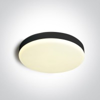 MICHEL PL R 26W/35W IP65 Stropní venkovní svítidlo, plast bílá/černá, dif plast opál, LED 26W/2750lm, 35W/3675lm, přepín CCT teplota teplá 3000K/neutr. 4000K/denní 6000K, Ra80, 230V, IP65, tř.2, rozměry dle typu