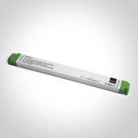 DIM Triac 30W-150W TRIAC Napájecí zdroj pro LED, vstup 230V, výstup 24V, 30W-150W, stmívání TRIAC, IP20, rozměry 357x23x32mm, ochrana proti přehřátí, zkratu a přetížení