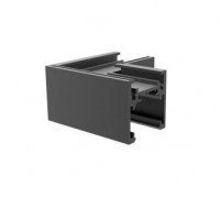 HOROS corner PH 49x49mm Rohová L spojka 90°, horizontální odbočení, přisazeného magnetického systému, materiál hliník, povrch černá, 48V, rozměry 49x49mm