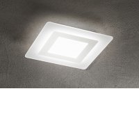 HONNEF PL SQ 30W/45W CCT Stropní přisazené LED svítidlo, těleso hliník, povrch bílá, difuzor plast opál, LED 30W/45W, přepín CCT teplá 3000K-denní 6000K, 230V, IP20, tř.1, rozměry dle typu.