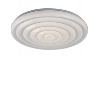 EXCEL 36W CCT Stropní svítidlo, těleso kov, povrch bílá, difuzor plast opál se třpyt. efektem, LED 36W, dálk ovl. (součástí) nebo vypínačem lze nastavit CCT teplá 3000K - denní 6500K, 3070lm, stmív, 230V, IP20, tř.1, rozměry d=475mm, h=70mm.