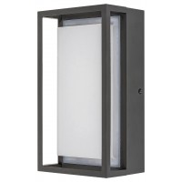 PENTA 6,5W IP65 Nástěnné venkovní svítidlo, těleso hliník, povrch černá antracit, difuzor plast opál, LED 6,5W, teplá 3000K, 530/550lm, 230V, IP65, tř.1, rozměry dle typu.