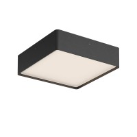 DULO PL SQ 21W/29,5W CCT Stropní venkovní svítidlo, těleso hliník, povrch bílá mat/tm. šedá/ hnědá/černá mat, dif plast opál, LED 21W/29,5W, přepín CCT teplá 2700K-3000K, stmív. DALI dle typu, vyzař úhel 114°, Ra80, 230V, IP65, tř.1, rozměry dle typu.