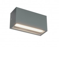 GRISEA WL 12W/20W CCT IP65 Nástěnné venkovní svítidlo, těleso hliník, bílá mat/tm. šedá/ hnědá/černá mat, dif sklo opál, LED 12W/20W, přepín CCT teplá 2700K-3000K, stmív. DALI dle typu, vyzař úhel 100°, Ra80, 230V, IP65, tř.1, rozměry dle typu, svítí dolů.