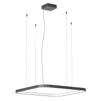 LEVERI HL SQ 40W/58W DALI/TRIAC CCT Závěsné svítidlo, těleso hliník, povrch bílá/černá/stříbrno-kávová/kouřový nikl, LED 40W/58W, přepín. CCT teplá 2700K-neutr 4000K, stmív. DALI/TRIAC dle typu, Ra90, 230V, IP20, tř.1, rozměry dle typu.
