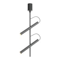 VELO PL 14,6W TRIAC Stropní bodové svítidlo, nast. směr svícení, těleso hliník, povrch černá/stříbrno-kávová/kouřový nikl, LED 14,6W, teplá 2700K/707lm, 3000K/769lm, stmív. TRIAC, Ra90, 230V, IP20, tř.1, rozměry 250x511mm.