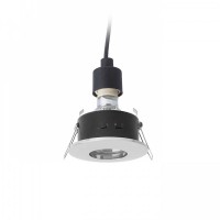 ROPANIA GU10 1X35W IP54 Vestavné, stropní, bodové svítidlo, těleso hliník, povrch chrom, krycí plast transparentní, pro žárovku 1x35W, GU10, 230V, do koupelny IP54, tř.1, rozměry d=82mm, h=100mm