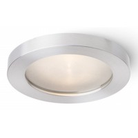 MEDENDE 1X35W GU10 Stropní vestavné bodové svítidlo, těleso kov, povrch hliník mat, difuzor sklo mat, pro žárovku 1x35W, GU10, 230V, do koupelny IP44, tř.2. rozměry d=80mm h=57mm