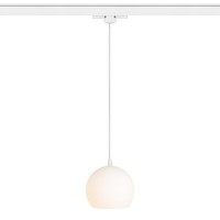 TERRA ZÁVĚSNÉ DO 3F LIŠTY Závěsné svítidlo do napájecí 3F lišty, difuzor sklo opál, nebo černá, pro žárovku 1x28W, E27, 230V, IP20, tř.1, rozměry 140x140mm, vč závěsného kabelu l=1470mm lze zkrátit