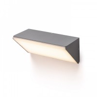 NETENIO LED IP65 Nástěnné venkovní svítidlo, těleso kov, povrch černá antracit, difuzor plast akryl opál, LED 21W, 1200lm, teplá 3000K, 230V, IP65, tř.1, rozměry 98x98x220mm