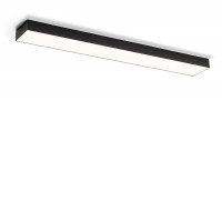 CORIANA RE LED 60W Stropní, přisazené, obdélníkové svítidlo, těleso kov, povrch bílá/černá, difuzor plast opál, LED 60W, teplá 3000K, Ra80, stmívatelné TRIAC, 230V, Ra80, IP20, rozměry 1155x150x58mm