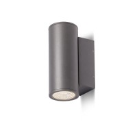 VENTUM LED 2x12W, IP54 DI Nástěnné, venkovní bodové svítidlo, těleso hliník, povrch černá antracit, sklo čiré, LED 2x12W, teplá, 3000K, 2x650lm 230V, IP54, tř.1, 90x220x135mm, svítí nahoru/dolů