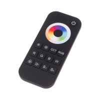 STIFEX RF-dim RGBW-CCT RF bezdrátový ruční dálkový ovladač pro řízení RGBW-CCT LED pásků dosah až 30m, ovládání 1 zóny, napájení baterie 2xAAA 1,5V, rozměry 122x73x17,5mm