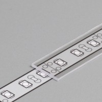 DNJ 12,4x0,8mm Nasouvací difuzor k profilu pro LED pásky, materiál polykarbonát PC/PP, povrch transparentní/matný/opál, rozměry 12,4x0,8mm