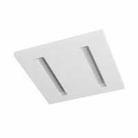 SETRA LED 40W Stropní přisazené svítidlo, těleso kov, povrch bílá, nebo černá LED 40W, 6000lm, neutrální 4000K, vyzař. úhel 80°, Ra80, 230V, IP20, rozměry 600x600x35mm