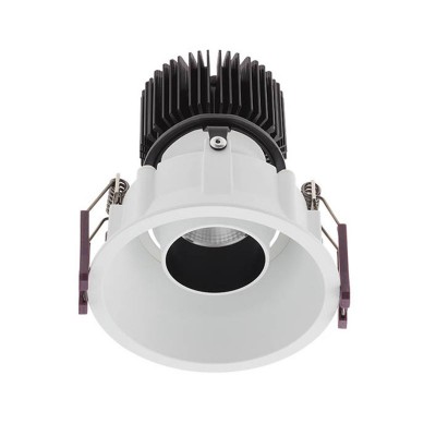 SLOUGHLY R, LED 10W Podhledové, svítidlo výklopné +-15°, materiál hliník, povrch bílá, LED 10W, 930lm, teplá 2700K, vyzař úhel 38°, Ra90, 230V, IP20, tř.2, rozměry d=90mm, h=99mm, vč trafa