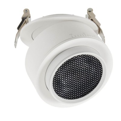 LIBERI BI R 22W Podhledové bodové svítidlo, výklopné +-90°,  těleso kov, povrch bílá, LED 28W, 2577lm, neutrální 4000K, ZOOM nastavitelný vyzař. úhel 15°-45°, Ra90, 230V, IP40, tř.2, rozměry d=110mm, h=46mm.