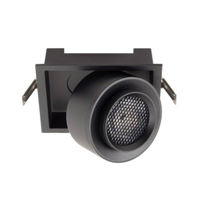 LIBERI BI SQ 15W/22W Podhledové bodové svítidlo, výklopné +-90°,  těleso kov, povrch bílá/černá, LED 15W/22W, teplá 3000K/neutrální 4000K, ZOOM nastavitelný vyzař. úhel 15°-45°, Ra90, UGR<19, 230V, IP40, tř.2, rozměry dle typu.