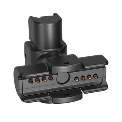 MIKADO konektor M+E 180° Mechanický a elektrcký konektor k napojení svítidel, otočný o 180°, materiál plast černý, rozměry 54x54x24mm
