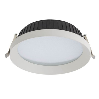 ROTANSA Stropní, podhledové, svítidlo, materiál hliník, povrch bílá, difuzor polykarbonát opál, LED 21W, 1576lm, neutrální 4000K, Ra80, 700mA, do koupelny IP54, tř.3, d=161mm, h=68mm, trafo samostatně