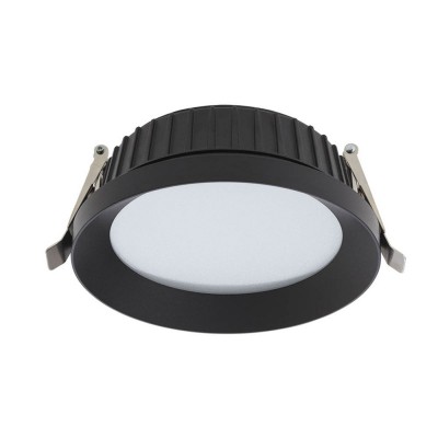 ROTANSA Stropní, podhledové, svítidlo, materiál hliník, povrch černá, difuzor polykarbonát opál, LED 40W, 2994lm, neutrální 4000K, Ra80, 900mA, do koupelny IP54, tř.3, d=220mm, h=78mm, trafo samostatně