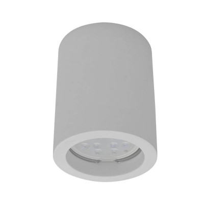 BOLETO GU10 1x35W VÁLEC stropní VÝPRODEJ Stropní, přisazené, bodové svítidlo, materiál sádra, povrch bílá, pro žárovku 1x35W, GU10, ES50, 230V, IP20, tř.1, rozměry d=70mm, h=90mm