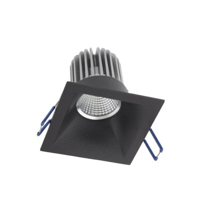 LIPONDA 1X50W GU10 čtverec Stropní, podhledové, bodové, komínkové čtvercové svítidlo, materiál hliník, povrch bílá/černá, pro žárovku 1x50W, GU10, ES50, 230V, IP20, tř.1, rozměry 82x82x35mm
