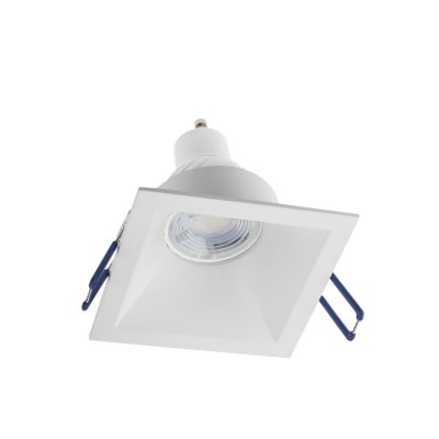 LIPONDA 1x50W GU10 čtverec Stropní, podhledové, bodové, komínkové čtvercové svítidlo, materiál hliník, povrch bílá, pro žárovku 1x50W, GU10, ES50, 230V, IP20, tř.1, rozměry 82x82x35mm