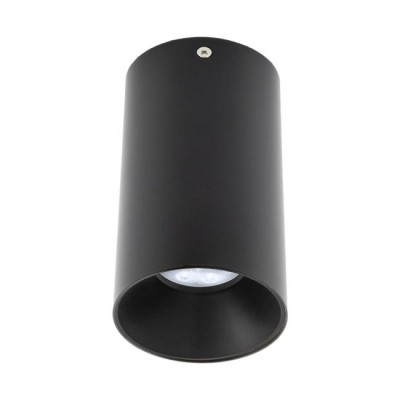 ROTOR TU, 1x35W, GU10 Stropní, přisazené, bodové svítidlo, těleso hliník, povrch vnější černá, vnitřní černá, pro žárovku 1x35W, GU10, ES50, 230V, IP20, tř.1, rozměry d=75mm, h=135mm