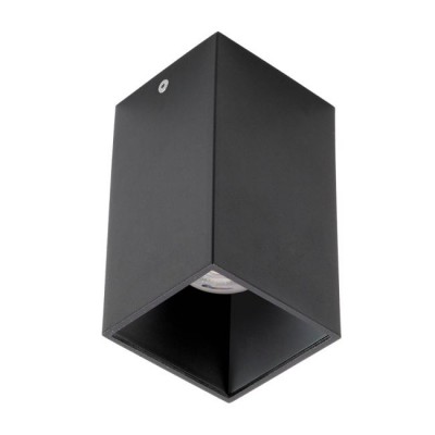 ROTOR HR, 1x35W, GU10 Stropní, přisazené, bodové svítidlo, těleso hliník, povrch vnější černá, vnitřní černá, pro žárovku 1x35W, GU10, 230V, IP20, tř.1, rozměry 75x75x135mm