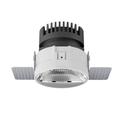 USTOP RFL LED 10W WALLWASHER Podhledové bezrámečkové svítidlo, materiál hliník, povrch bílá, LED 10W, 1350lm, teplá 3000K, Ra90, ASYMEREICKÉ WALLWASHER, 230V, IP40, tř.2, rozměry d=83mm, h=75mm